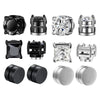 Magnetic Round Crystal Clip Earrings