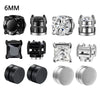 Magnetic Round Crystal Clip Earrings