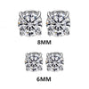 Magnetic Round Crystal Clip Earrings