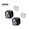 Magnetic Round Crystal Clip Earrings