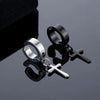 Magnetic Round Crystal Clip Earrings