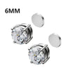 Magnetic Round Crystal Clip Earrings