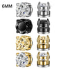 Magnetic Round Crystal Clip Earrings