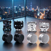 Magnetic Round Crystal Clip Earrings